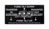 10135091 Decal "Fork Tilt Down" (Supersedes 35091A) | JLG